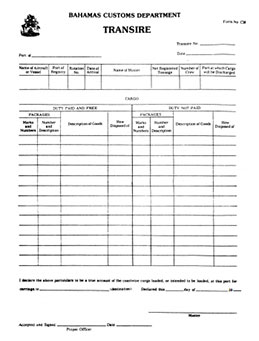 Bahamas Immigration Forms Download